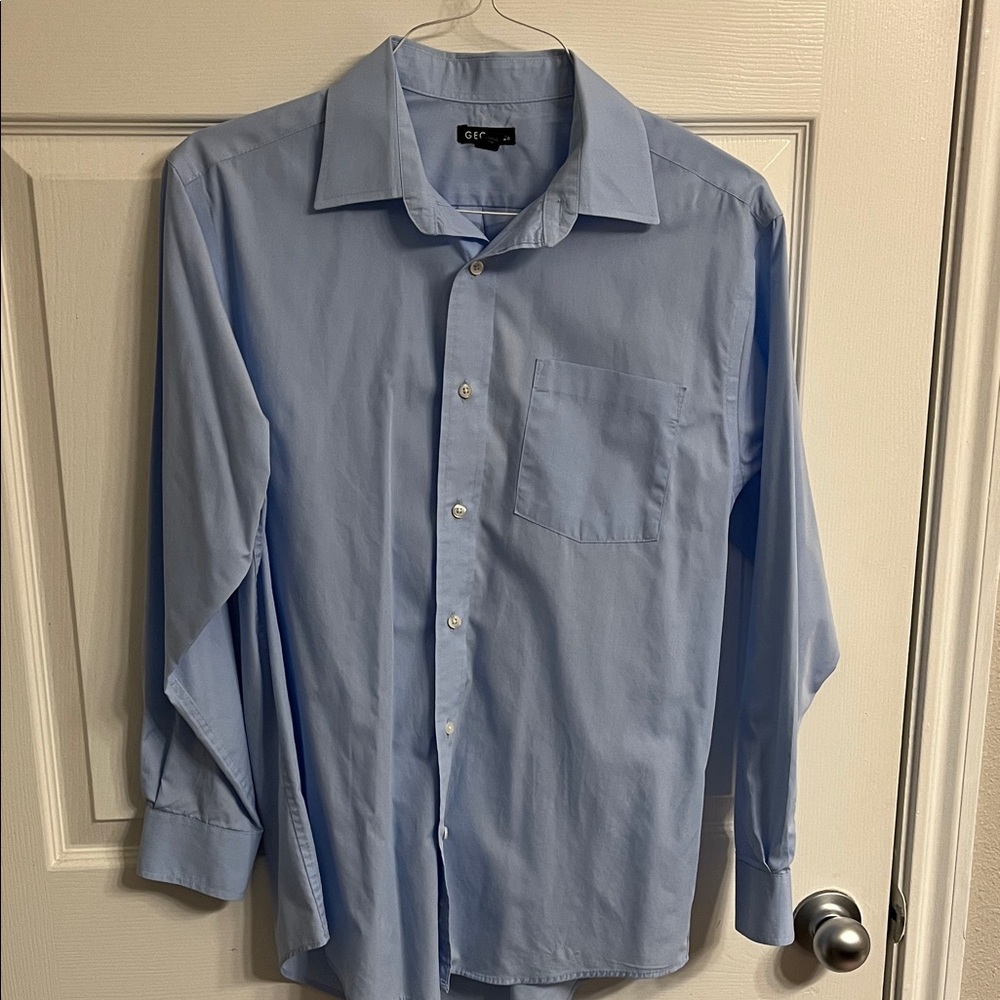 George Men's Blue Dress Shirt